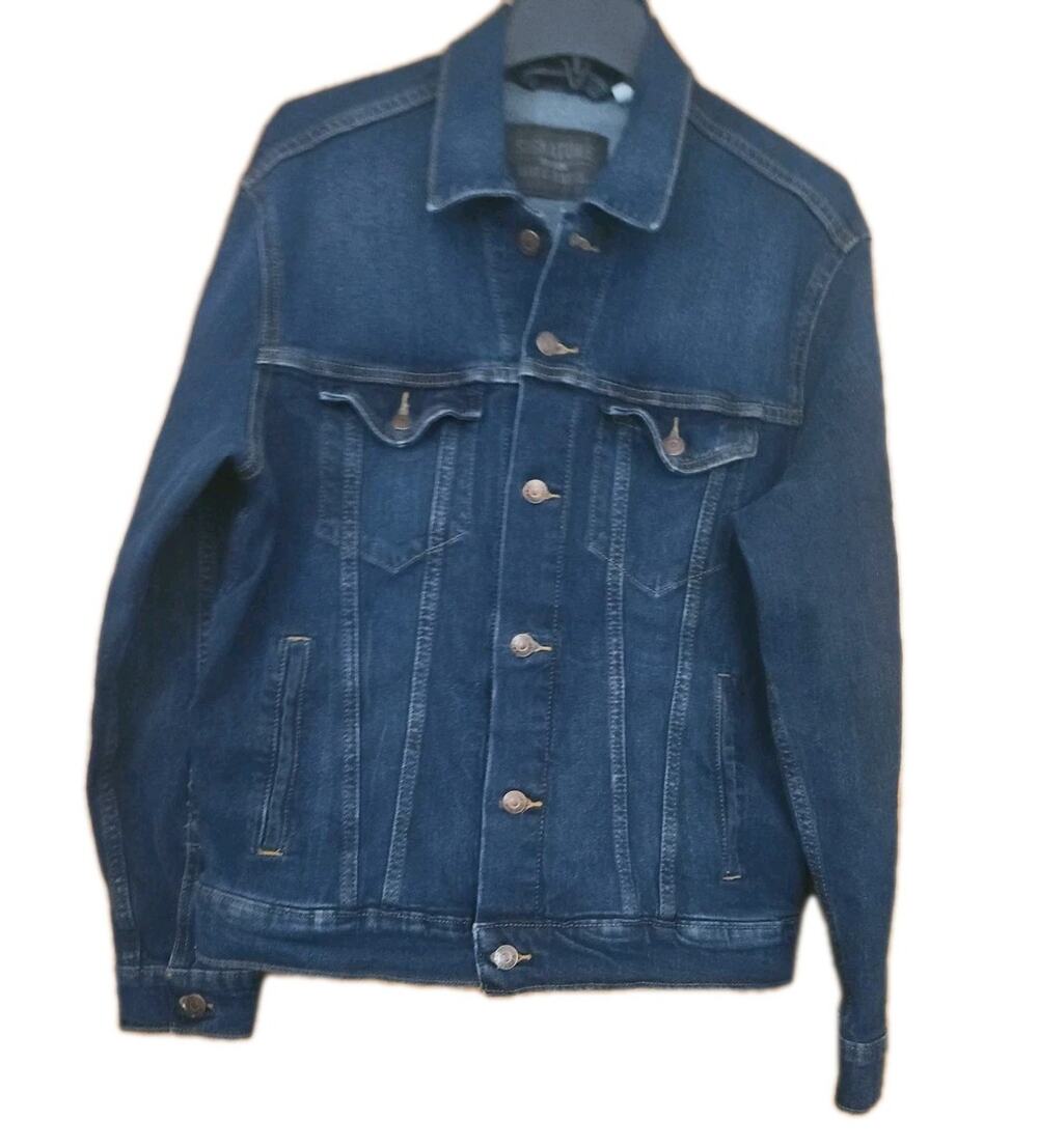 Levi Strauss Signature Gold Jean Jacket Womens Sz Small Blue Denim Classic Fit